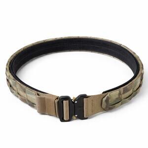 New! Tactical Battle Belt Multicam Cobra Style Buckle MOLLE Outer Belt Hook&Loop